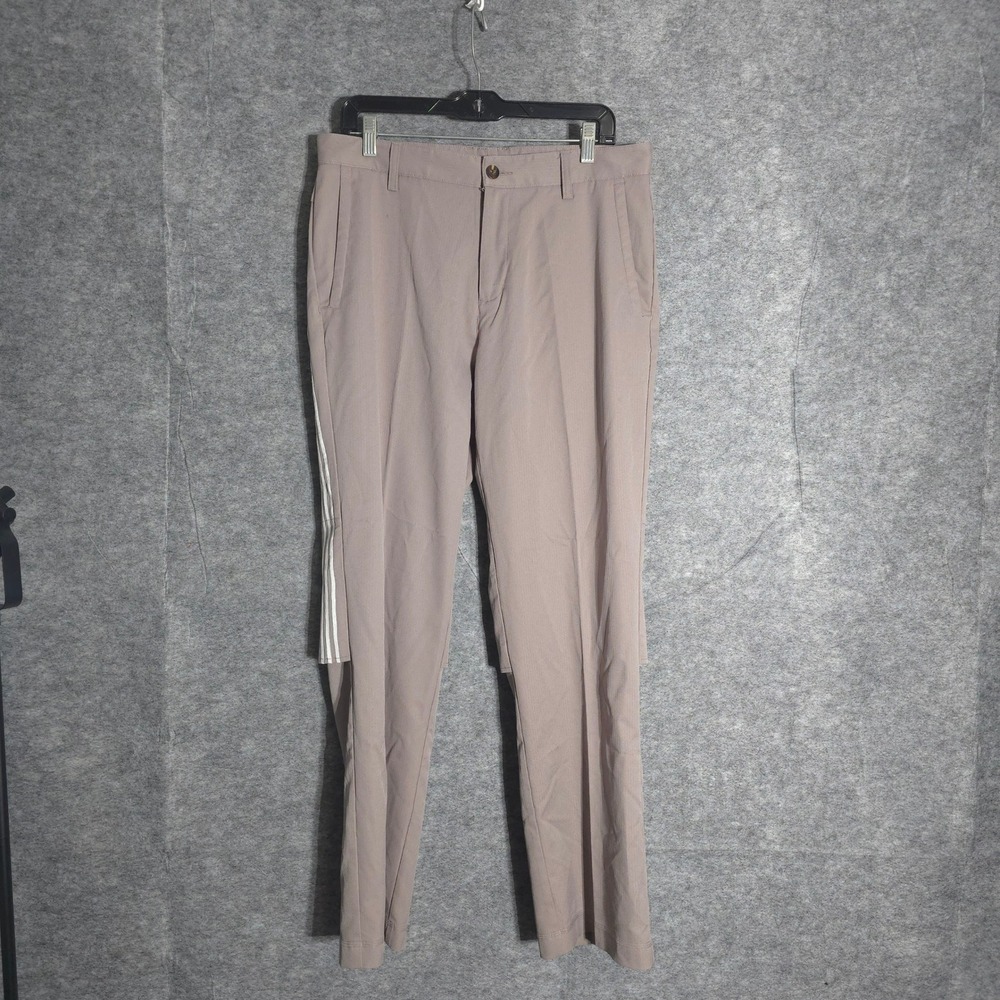 Adidas Climacool Golf Pants Mens 32x32 Tan Khaki Performance AE7002‎ Stretch Fit